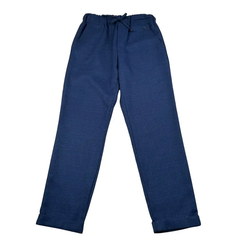 Liu Jo Pantalone tinta unita con Elastico In Vita Blu per Bambino