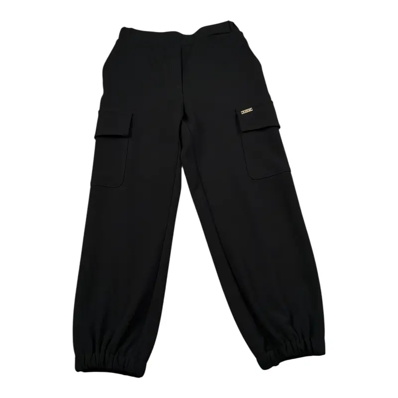 Liu Jo Pantalone tinta unita con Elastico In Vita Nero per Bambina
