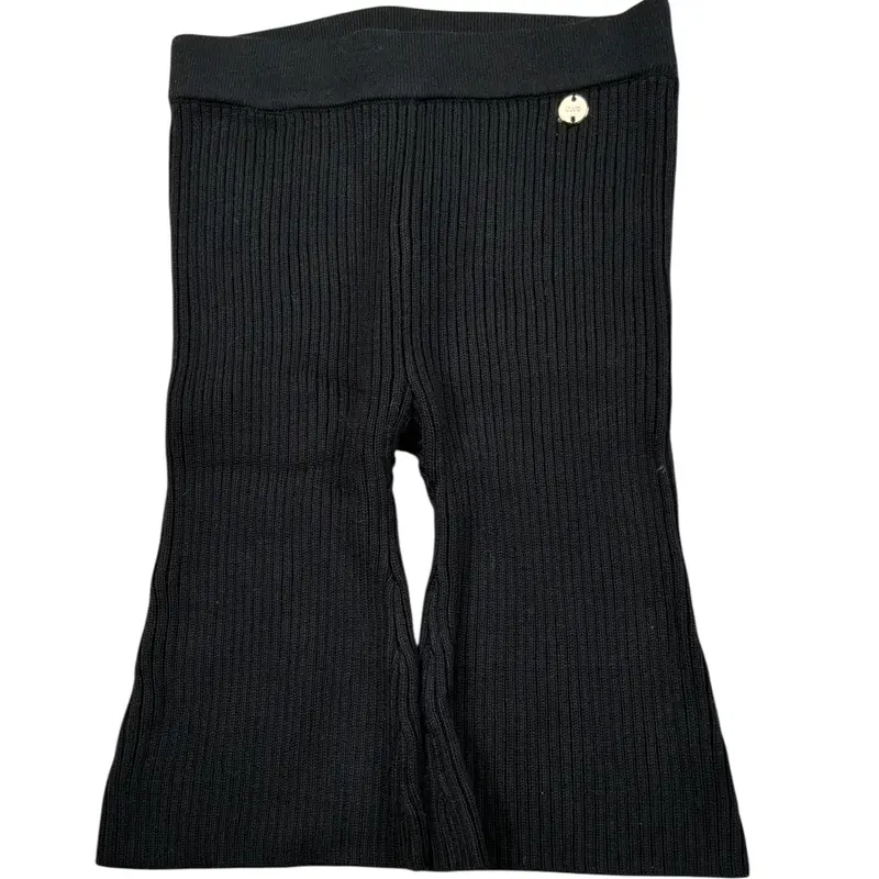 Liu Jo Pantalone tinta unita con Elastico In Vita Nero per Neonata