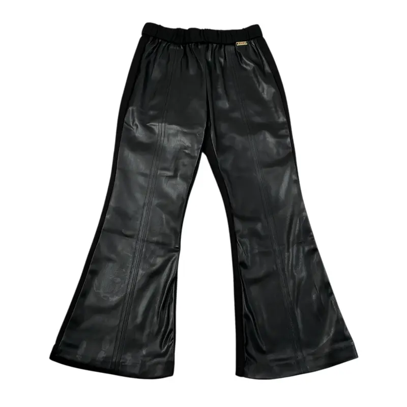 Liu Jo Pantalone tinta unita Modello Zampa Nero per Bambina