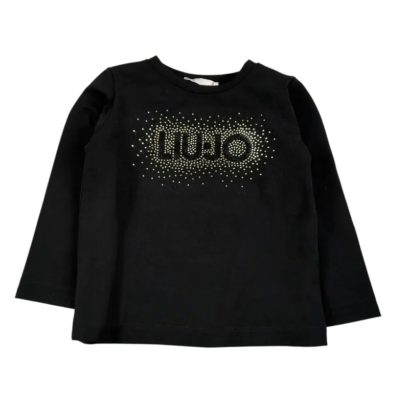 Liu Jo Shirt Girocollo tinta unita Nero per Neonata