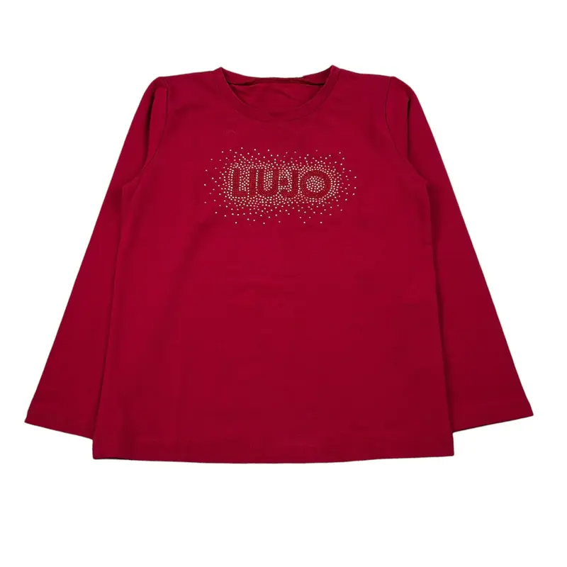 Liu Jo Shirt Girocollo tinta unita Rosso per Neonata