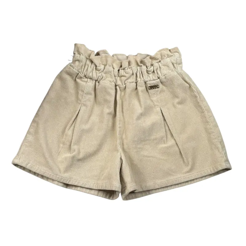 Liu Jo Short tinta unita con Elastico In Vita Beige per Bambina