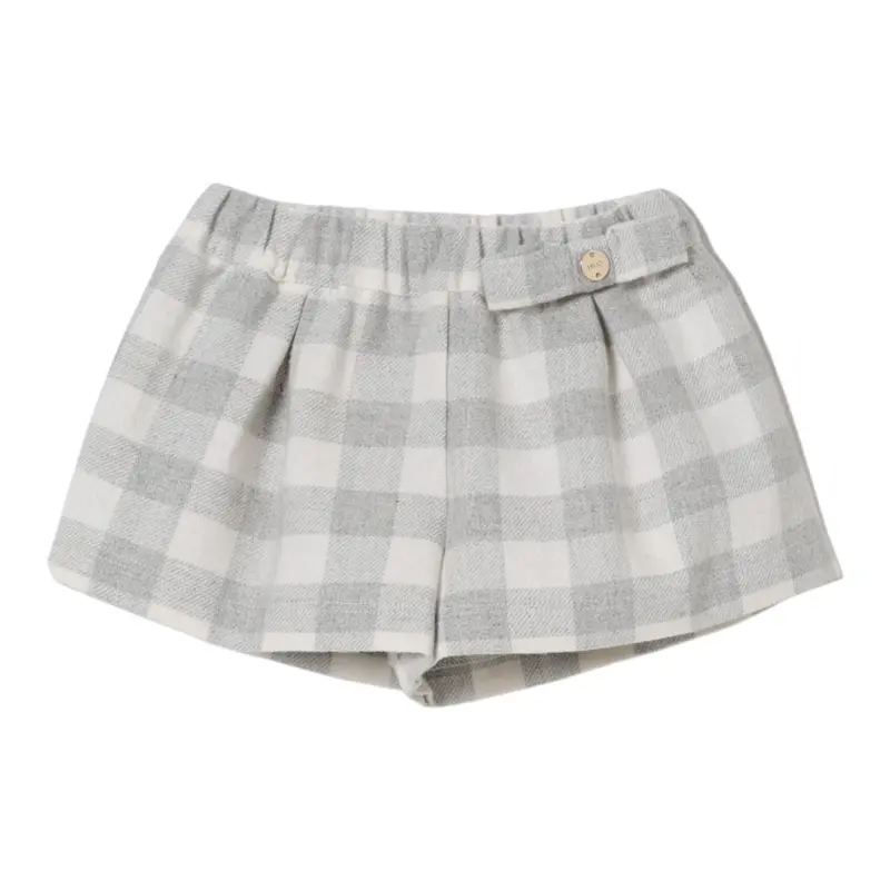 Liu Jo Short tinta unita con Elastico In Vita Grigio per Neonata