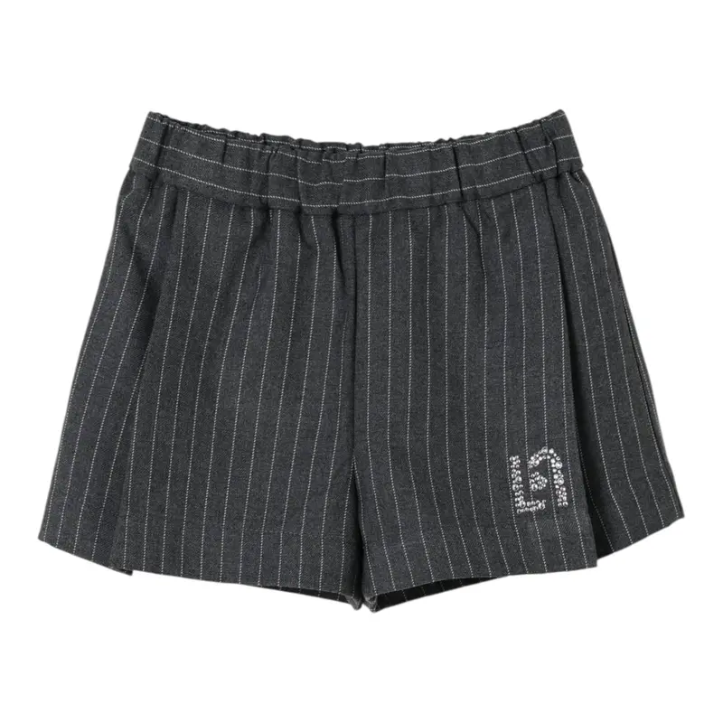 Liu Jo Short tinta unita con Fantasia A Righe Grigio per Bambina