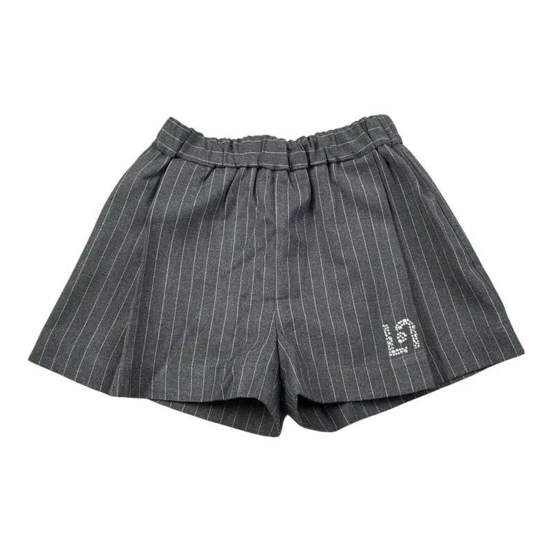 Liu Jo Short tinta unita con Fantasia A Righe Grigio per Neonata