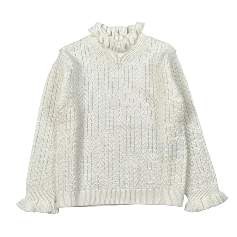 Louise Misha Maglia Mezzo Collo tinta unita Panna per Bambina