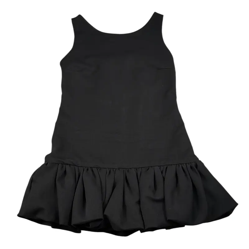 Lu Lu By Miss Grant Abito tinta unita Giromanica con Coulotte Integrata Nero per Bambina