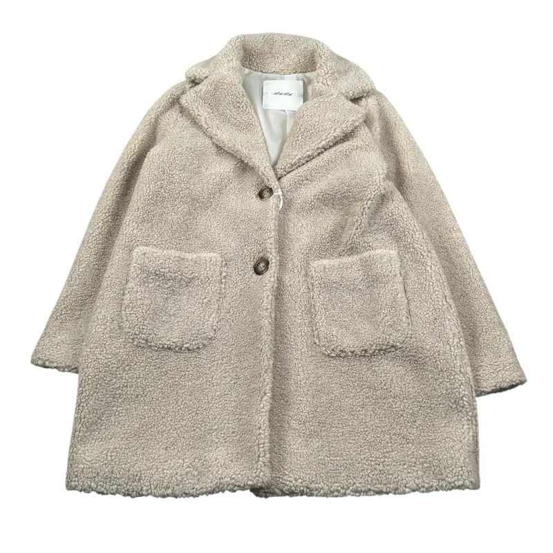 Lu Lu By Miss Grant Cappotto tinta unita Beige per Bambina