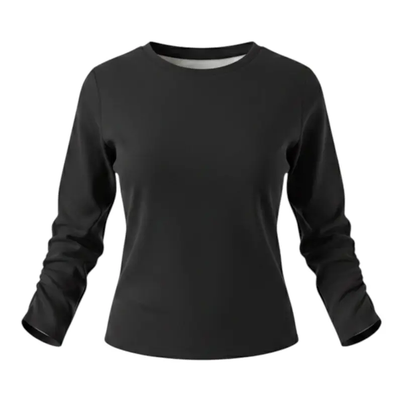 Lu Lu By Miss Grant Maglia tinta unita In Velluto Nero per Bambina