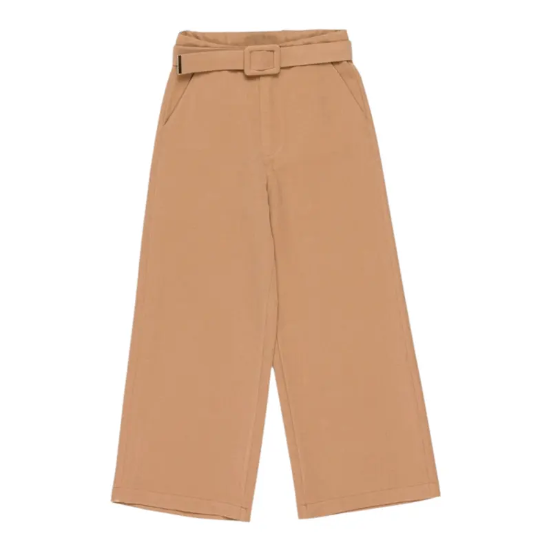 Lu Lu By Miss Grant Pantalone tinta unita con Cintura Cammello per Bambina