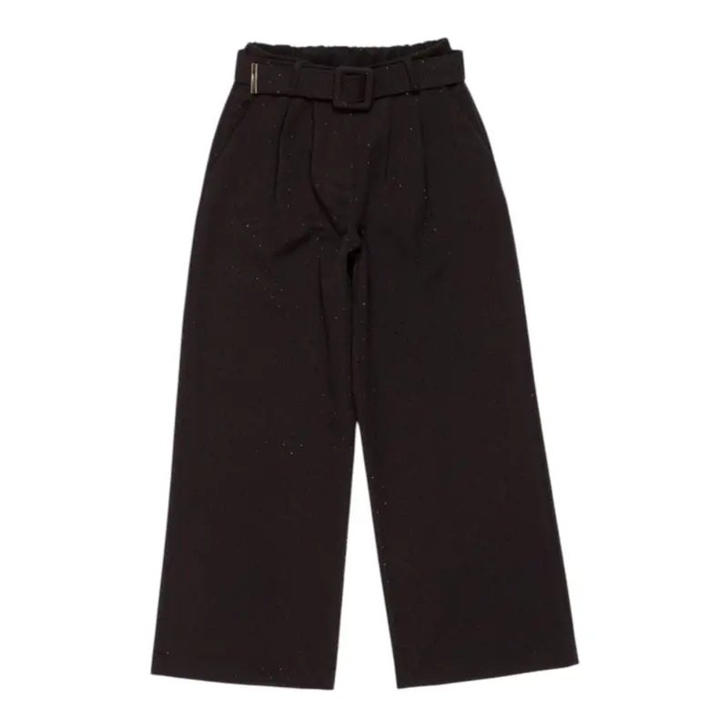 Lu Lu By Miss Grant Pantalone tinta unita con Cintura E Brillantini Nero per Bambina
