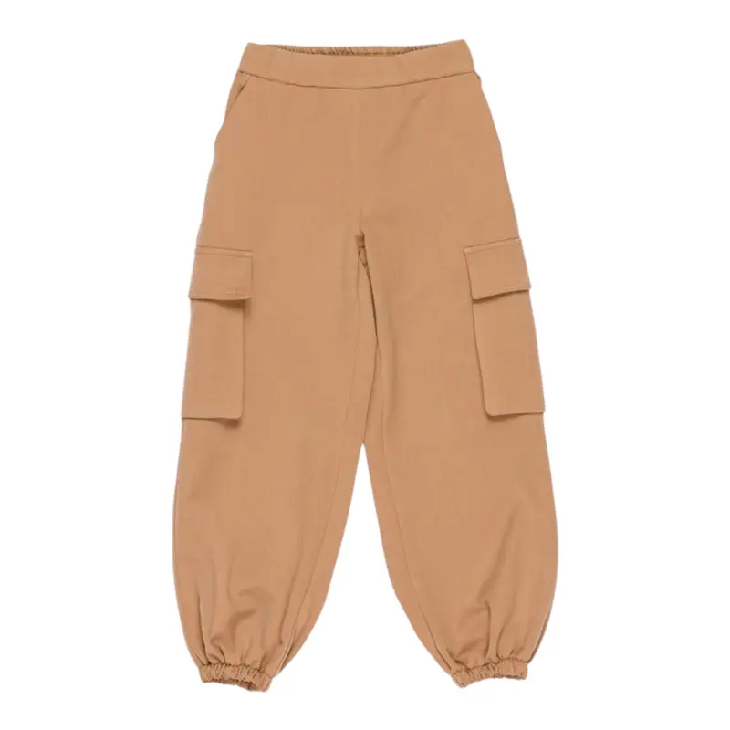Lu Lu By Miss Grant Pantalone tinta unita con Elastico In Vita Cammello per Bambina