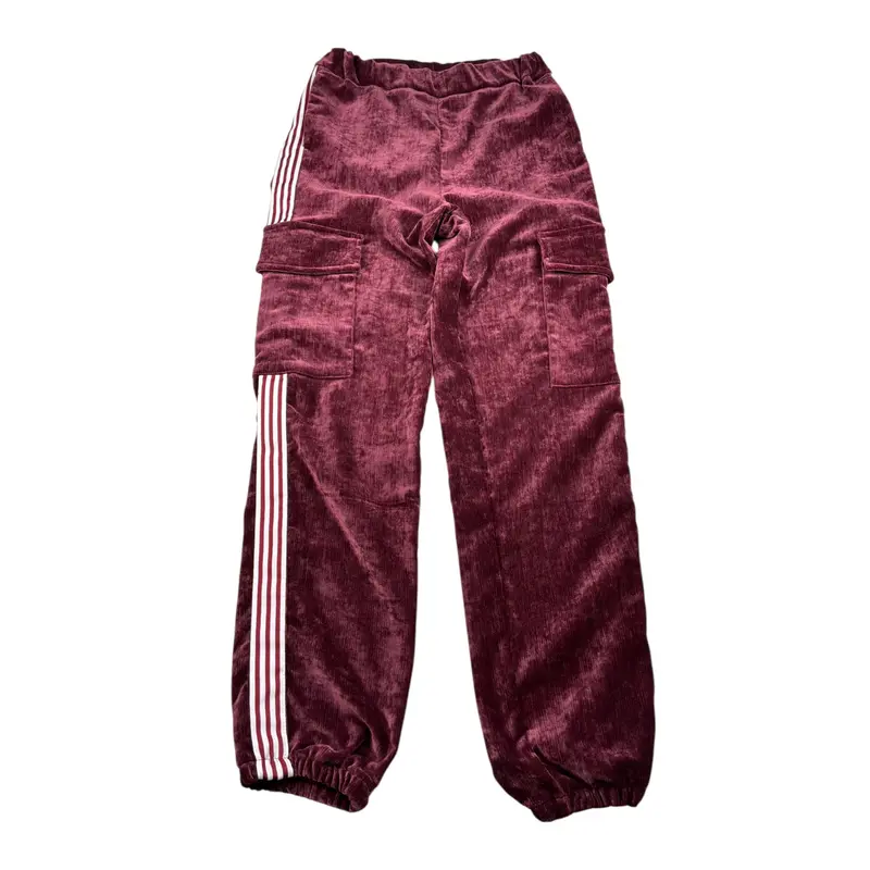 Lu Lu By Miss Grant Pantalone tinta unita In Camoscio Bordeaux per Bambina
