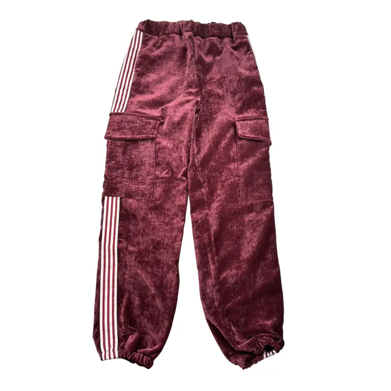 Lu Lu By Miss Grant Pantalone tinta unita In Camoscio Bordeaux per Bambina