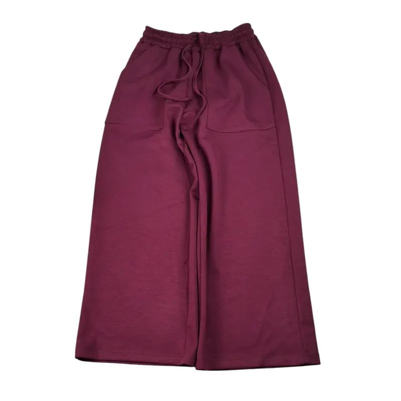 Lu Lu By Miss Grant Pantalone tinta unita Modello A Palazzo Bordeaux per Bambina