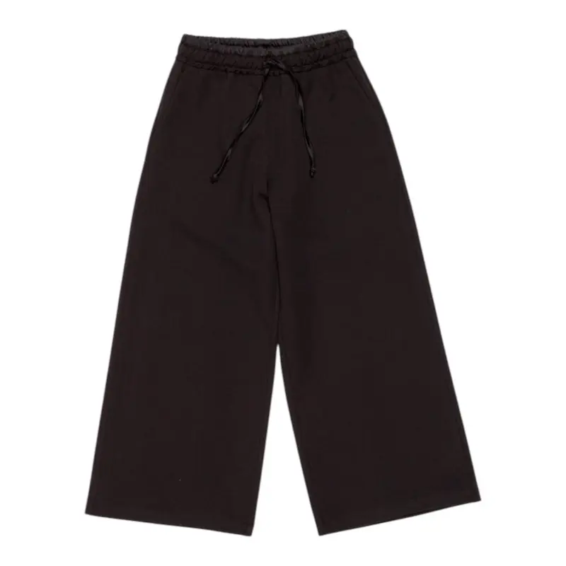 Lu Lu By Miss Grant Pantalone tinta unita Modello A Palazzo Nero per Bambina