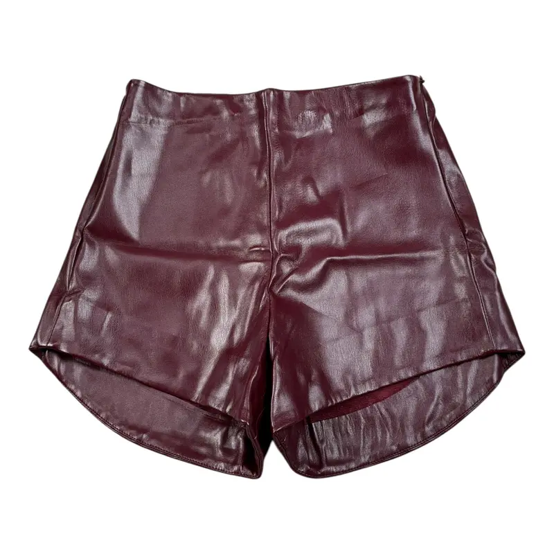 Lu Lu By Miss Grant Short Ecopelle tinta unita Bordeaux per Bambina