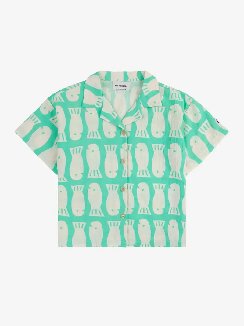 Lucky Fish all over woven shirt - kid