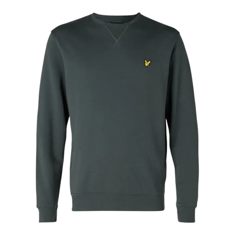 Lyle&Scott Felpa tinta unita con Logo Nero per Bambino