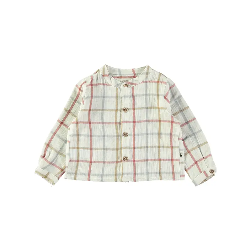 Maglia alla Coreana a Scacchi | PETIT INDI