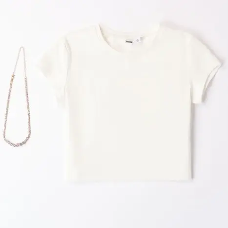 Maglia bambina elegante con gioiello associato