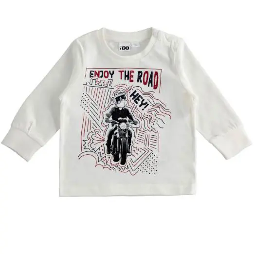 Maglia bambino con stampa gorilla in mota