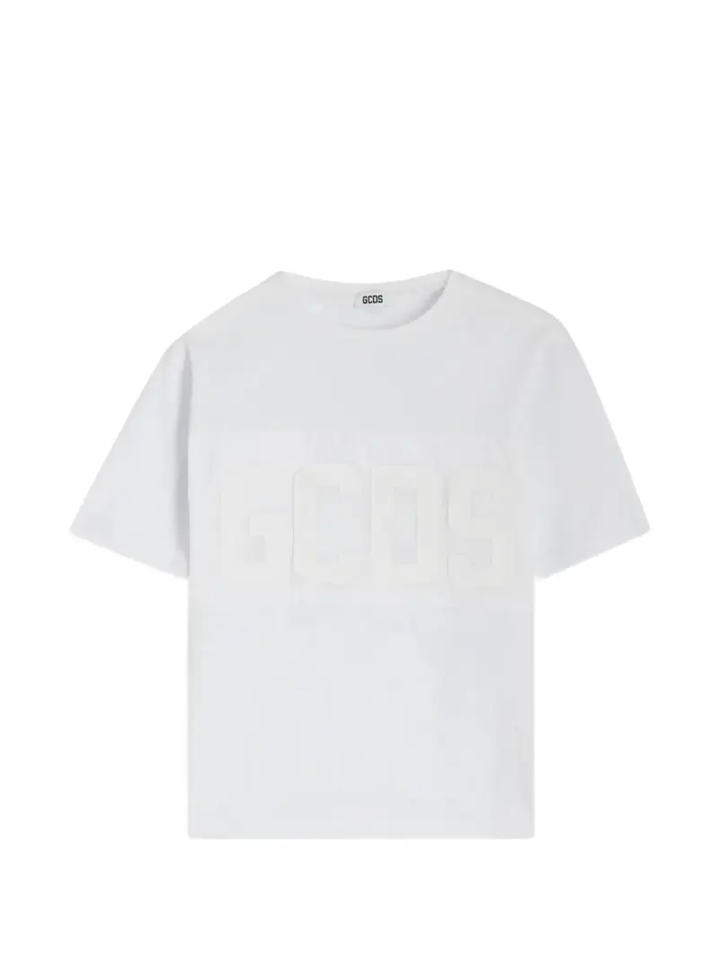 MAGLIA BIANCA CON LOGO GCDS BIANCO