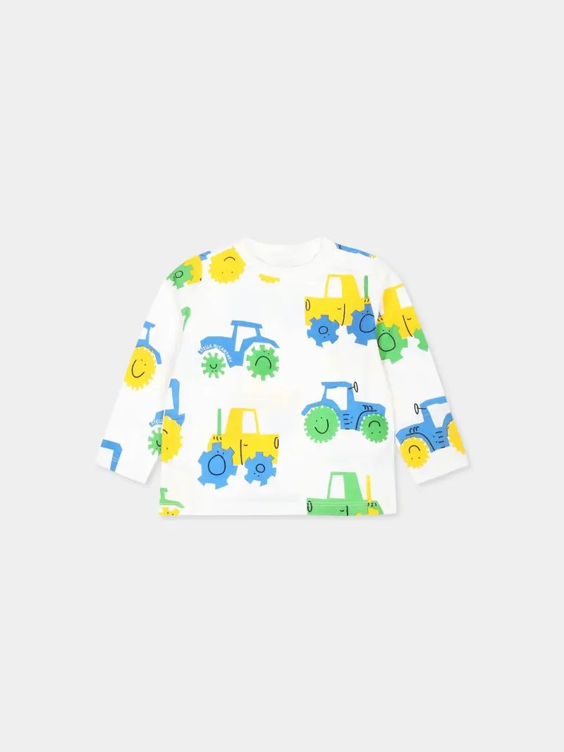 MAGLIA BIANCA CON STAMPA STELLA MCCARTNEY