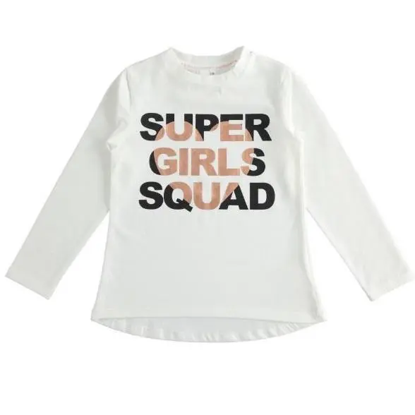 Maglia in cotone Super Girl