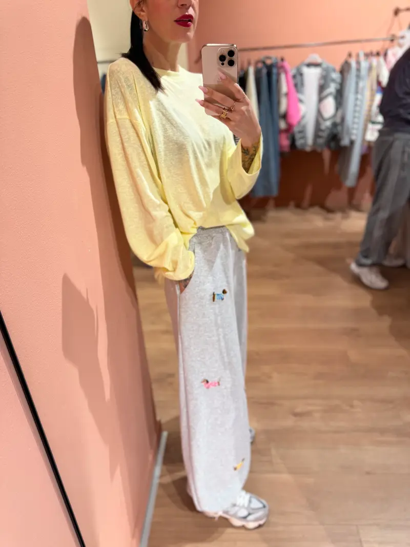 Maglia morbida basic giallo