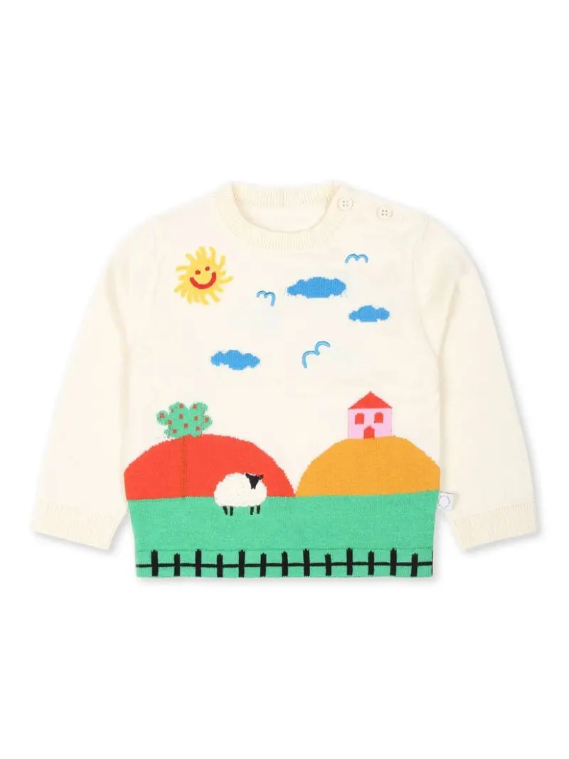 MAGLIA PANNA CON STAMPA STELLA MCCARTNEY