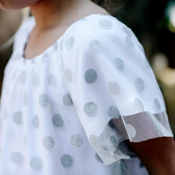 MAGLIA TULLE POIS