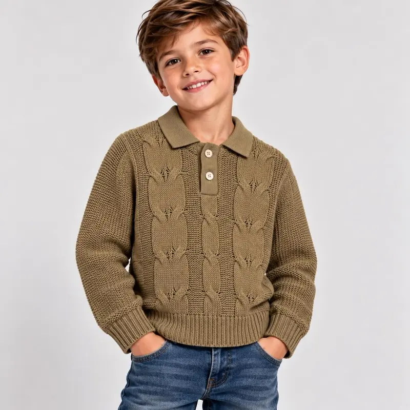 Maglione Bimbo Collo Polo - Granada