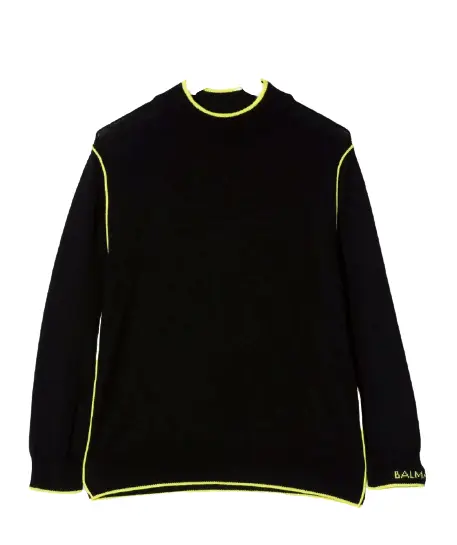Maglione con dettagli a contrasto