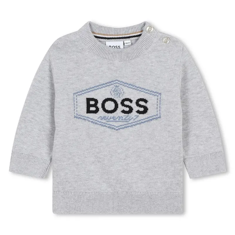 MAGLIONE GRIGIO HUGO BOS