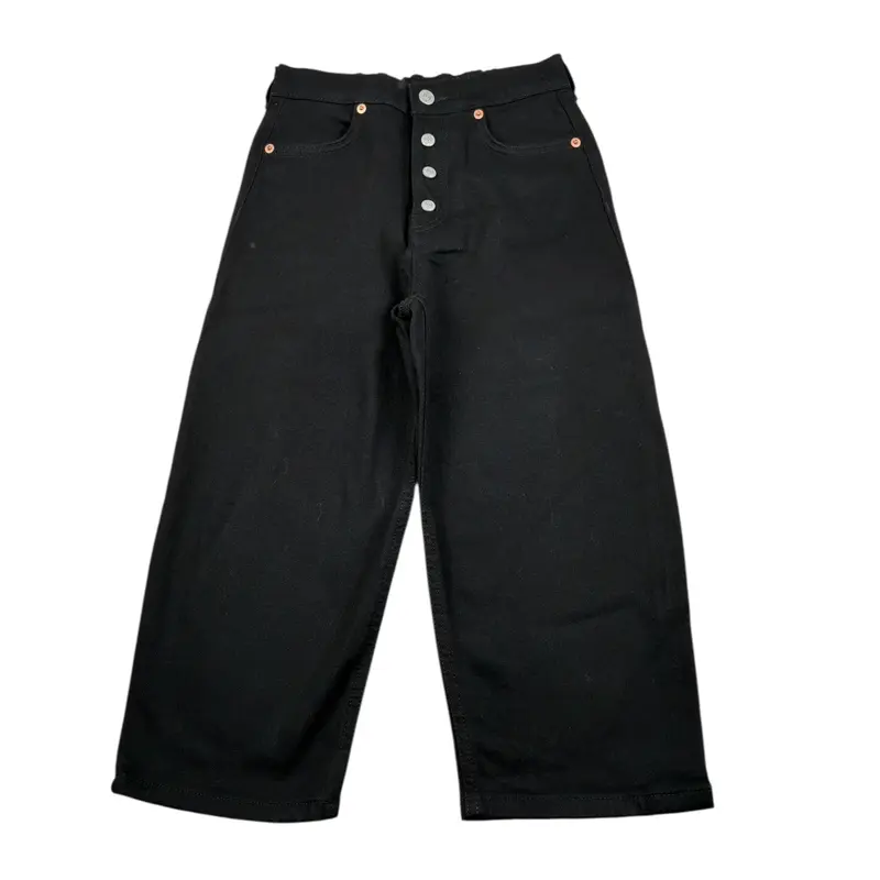 Maison Margiela Maglia Collo Alto Fantasia A Righe Nero per Bambina