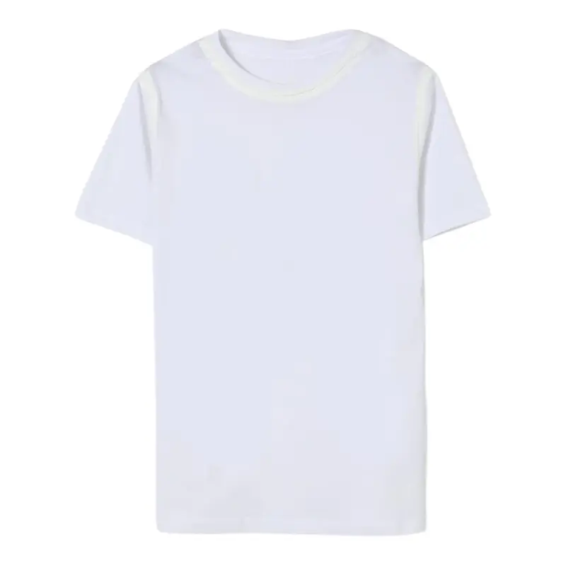 Maison Margiela T-Shirt tinta unita Girocollo Bianco per Bambino