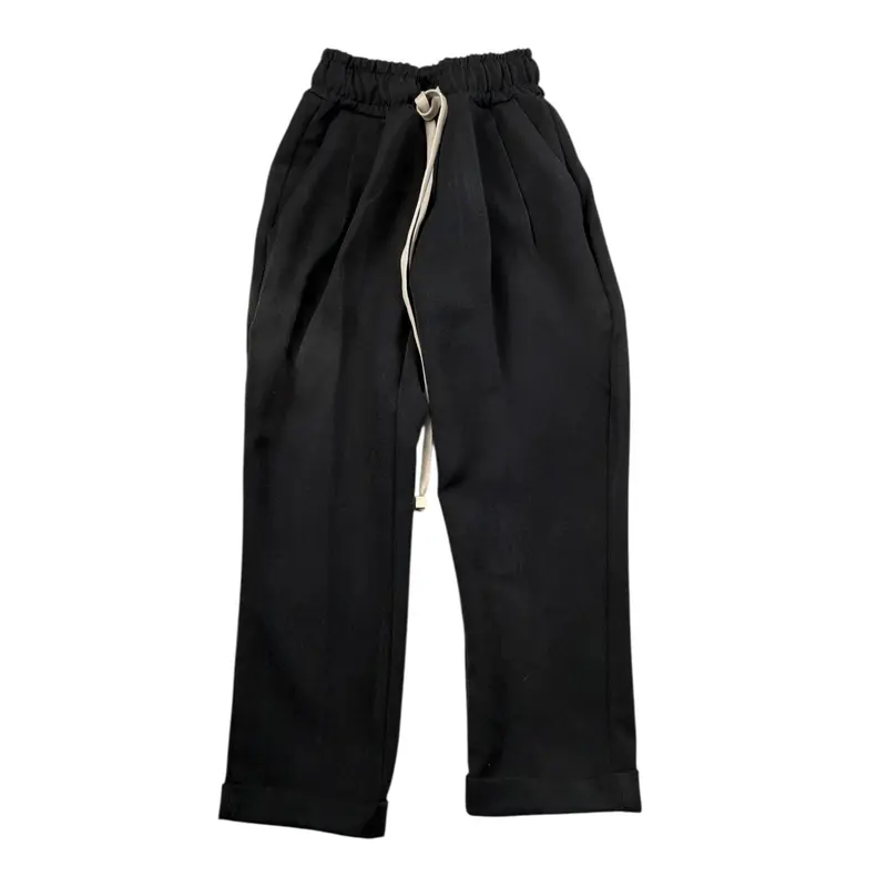 Make Pantalone tinta unita con Elastico In Vita Nero per Neonato