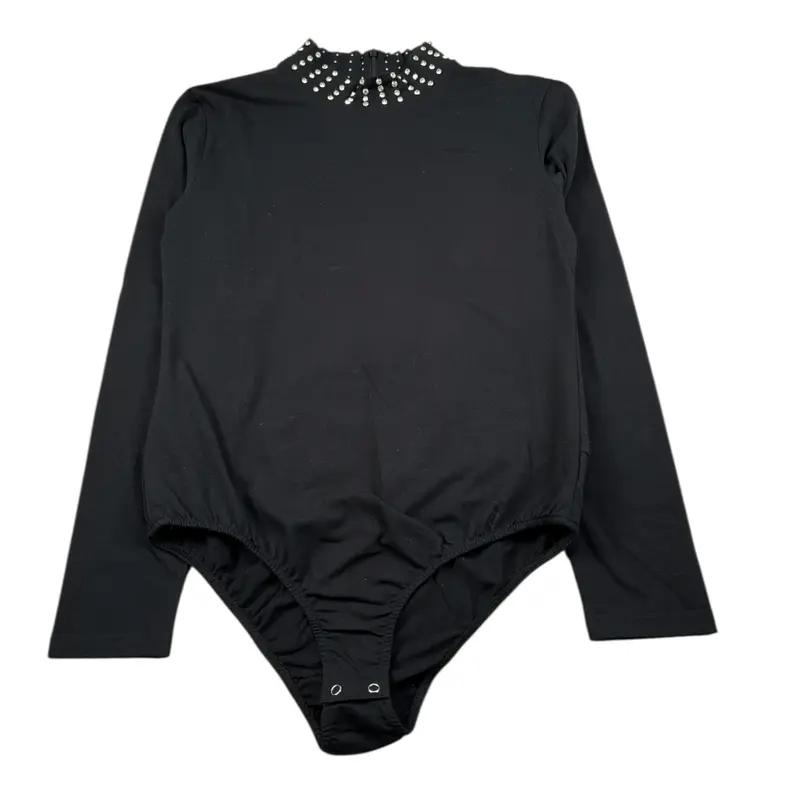 Manila Grace Body Manica Lungs tinta unita Nero per Bambina