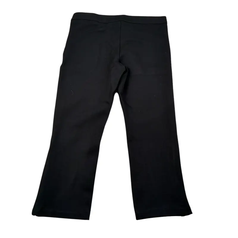 Manila Grace Pantalone tinta unita con Zip Nero per Bambina