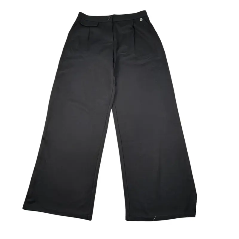 Manila Grace Pantalone tinta unita Modello Palazzo Nero per Bambina