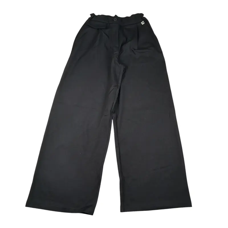 Manila Grace Pantalone tinta unita Modello Palazzo Nero per Bambina