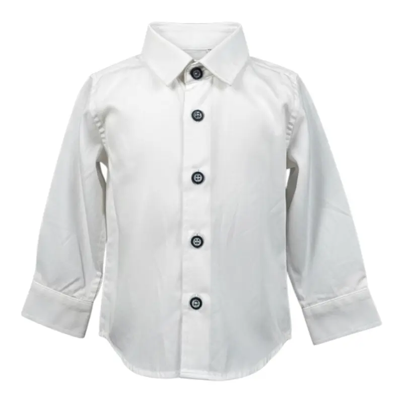 Manuel & Frank Camicia tinta unita Bianco per Neonato