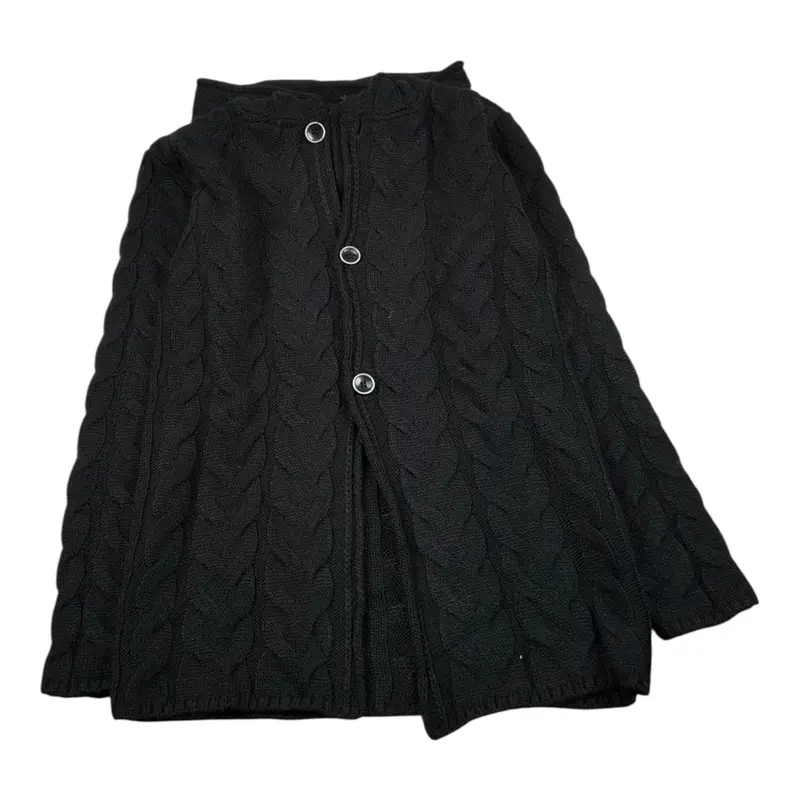 Manuel & Frank Cardigan tinta unita con Cappuccio Nero per Bambino