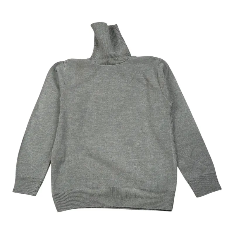 Manuel & Frank Maglia Collo Alto tinta unita Grigio per Bambino