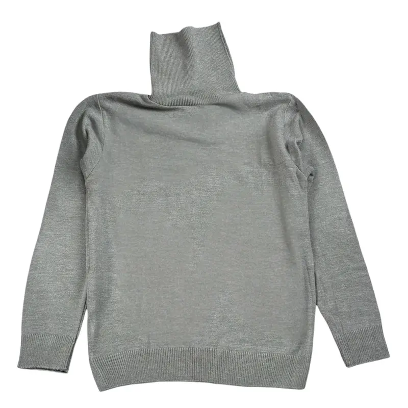 Manuel & Frank Maglia Collo Alto tinta unita Grigio per Bambino