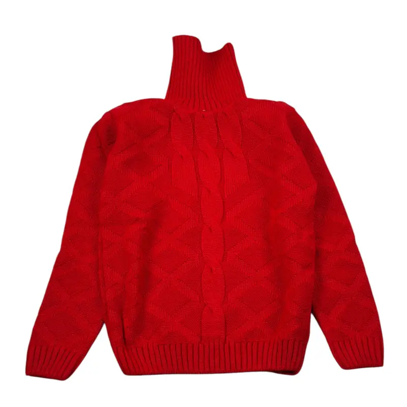 Manuel & Frank Maglia Collo Alto tinta unita Rosso per Bambino