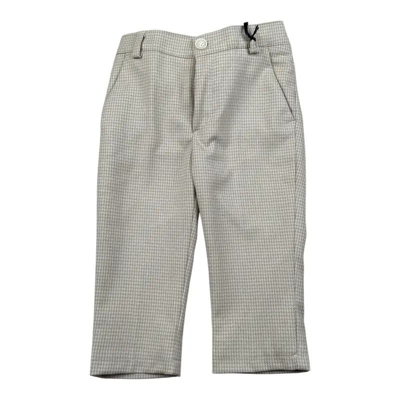 Manuel & Frank Pantalone tinta unita con Microfantasia Beige per Bambino