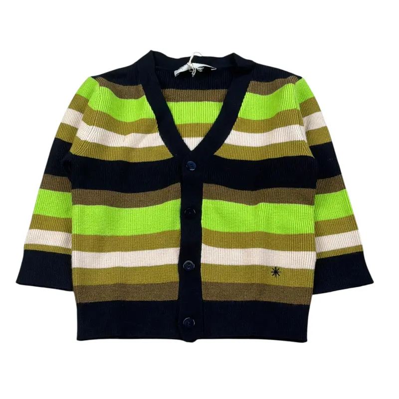 Manuel Ritz Cardigan Fantasia A Righe Multicolor per Bambino